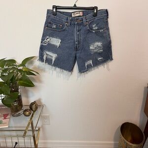Levi’s Distressed Denim Shorts